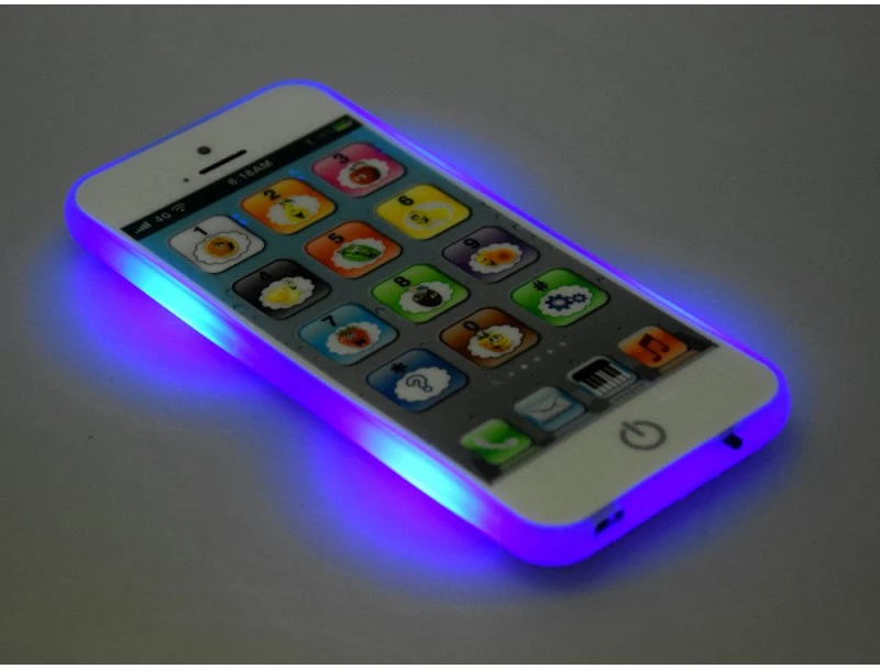 Jokomisiada Interactive Toy Išmanusis telefonas for Children 8 Modes Lights Sounds USB ZA6421