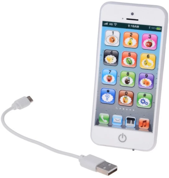 Jokomisiada Interactive Toy Išmanusis telefonas for Children 8 Modes Lights Sounds USB ZA6421