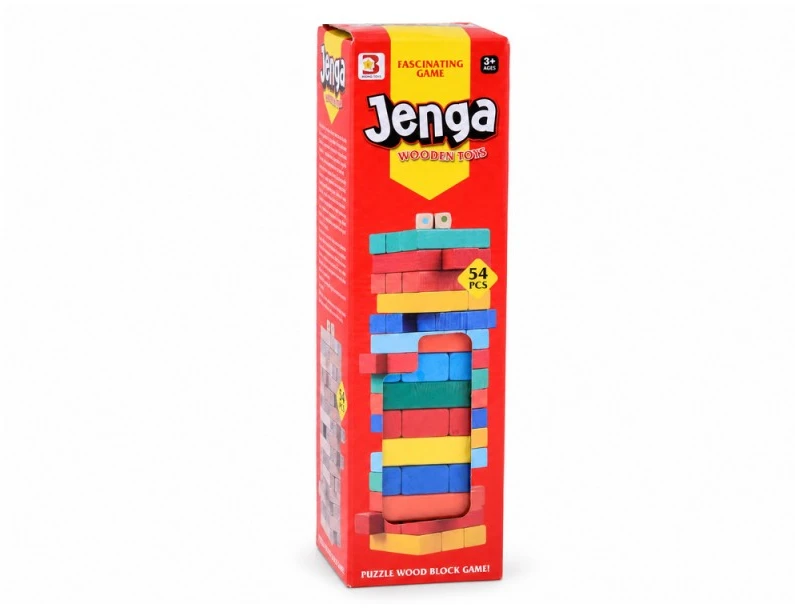 Jokomisiada JENGA svyruojančio bokšto arkadinis žaidimas – medinės kaladėlės ZA6636