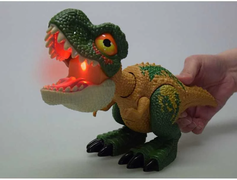 Jokomisiada Judinamas DINOZAURAS Tyrannosaurus Rex Garsas + Šviesa Žalias ZA5589