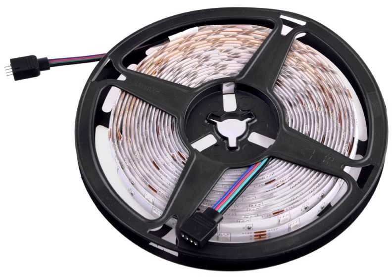 Jokomisiada LED juostelė 5m RGB + nuotolinio valdymo pultas vandeniui atspari