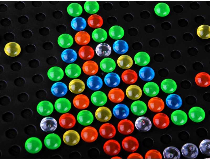 Jokomisiada LED mozaikinė lenta su lempomis dėlionė "Lite brite" ZA4188
