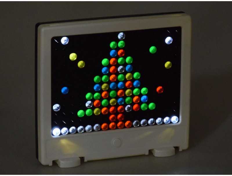 Jokomisiada LED mozaikinė lenta su lempomis dėlionė "Lite brite" ZA4188