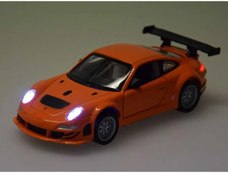 Jokomisiada Automobilio metalinis modelis Porsche 911 GT3 RS 1:32 šviesų ir garso kolekcija ZA5054