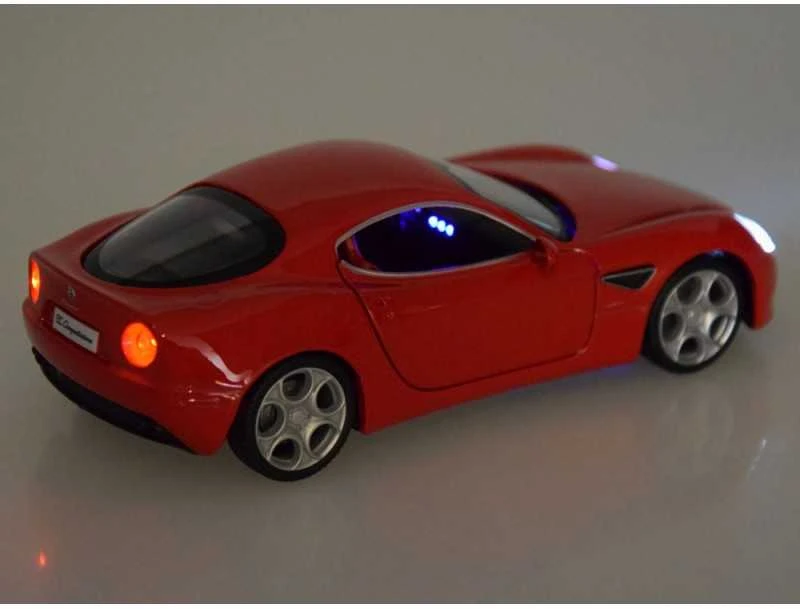 Jokomisiada „Metal Car“ modelių „Alfa Romeo 8c“ konkurso mastelis 1:32 žibintai za4607