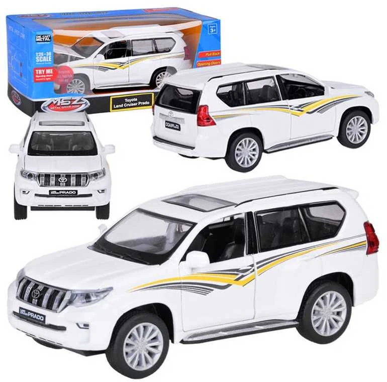 Jokomisiada Metalinis automobilio modelis TOYOTA LAND CRUISER PRADO su šviesa ir garsu visureigis ZA5056