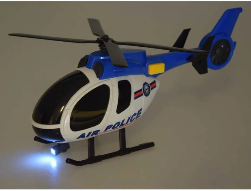 Jokomisiada Policijos transporto priemonių rinkinys Auto Helicopter Sound Light ZA4626