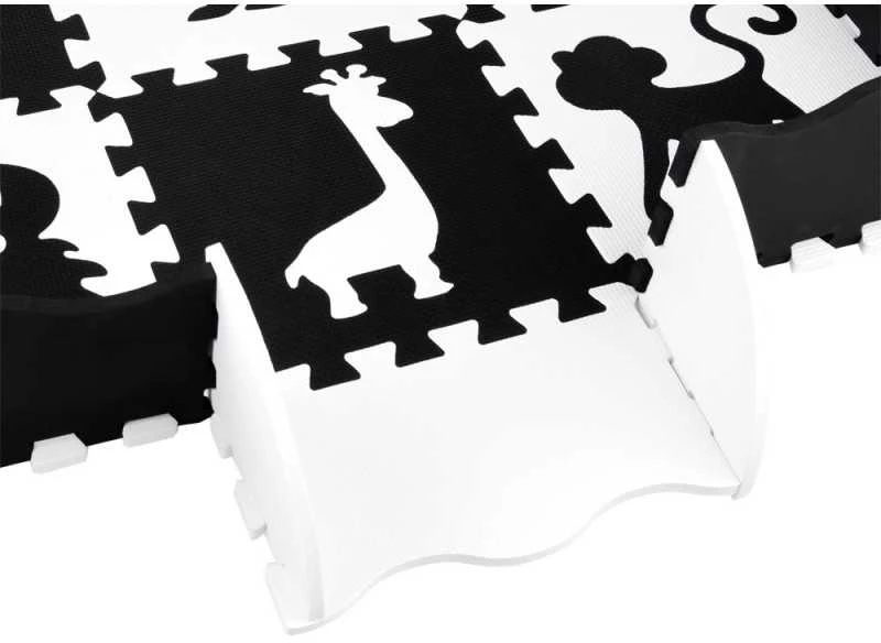 Jokomisiada Dėlionė FOAM Contrast Mat Animals Shapes