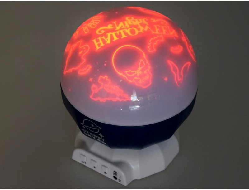 Jokomisiada RGB projektoriaus lempos dinozaurai „Unicorns Halloween 3“ modeliai Muzika