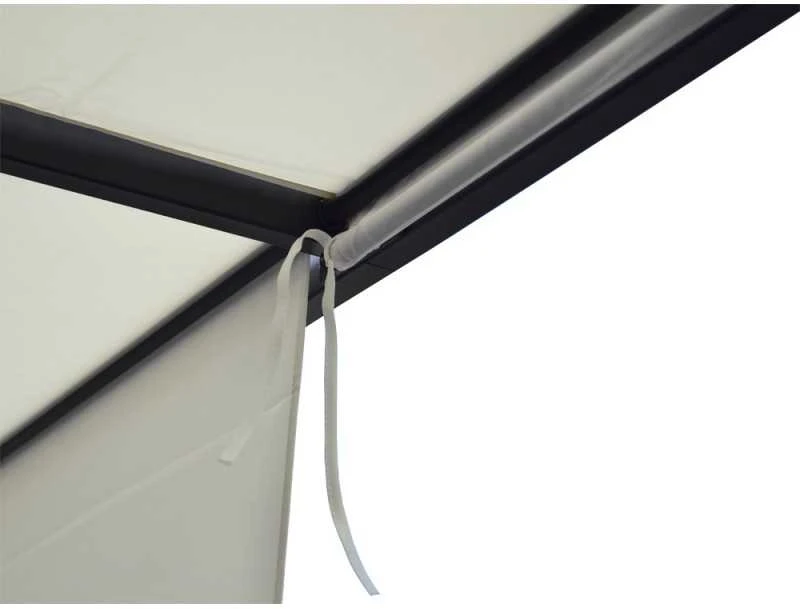 Jokomisiada Garden PERGOLA Para Sole ZONA 3x3x2m Atsparus vandeniui roofing ROLLERS SP0836