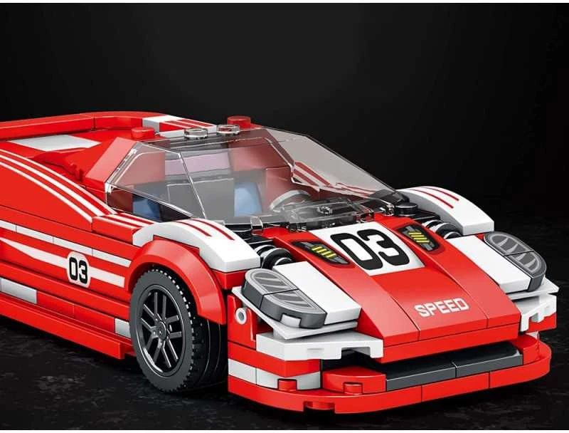 Jokomisiada Sportinis raudonasis automobilis 917 Techniniai blokai 355 gabalai ZA4754