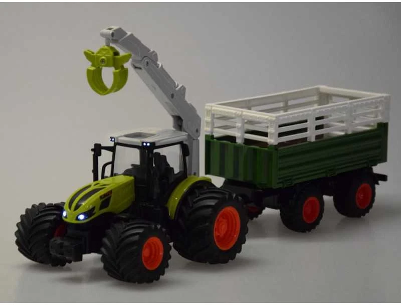 Jokomisiada Sterowany traktorius pilotui su riaumojančiu garsu ir dryžuotu bale RC0719