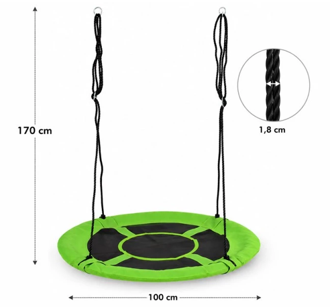 Jokomisiada Stork's Nest Swing ROUND diameter 100cm - max load 150kg SP0877