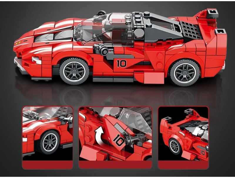 Jokomisiada Technical blocks Super sports car Raudonas CABRIOLET 360-piece ZA5786