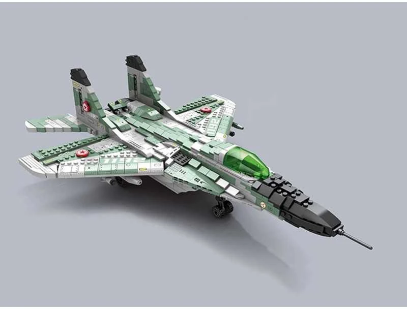 Jokomisiada Techniniai blokai Tolimojo nuotolio naikintuvas MIG-29 1290ele ZA5800