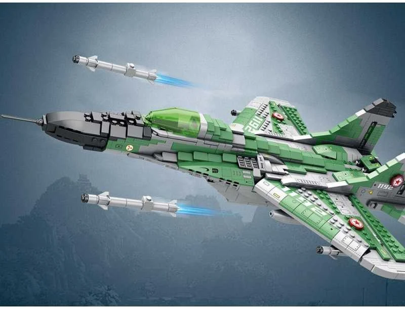 Jokomisiada Techniniai blokai Tolimojo nuotolio naikintuvas MIG-29 1290ele ZA5800