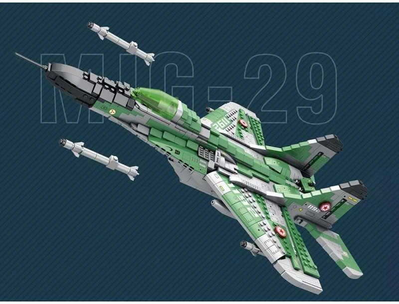 Jokomisiada Techniniai blokai Tolimojo nuotolio naikintuvas MIG-29 1290ele ZA5800