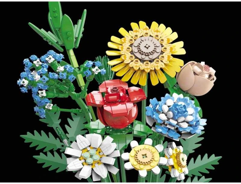 Jokomisiada Technical blocks Large bouquet of wild flowers ZA5461