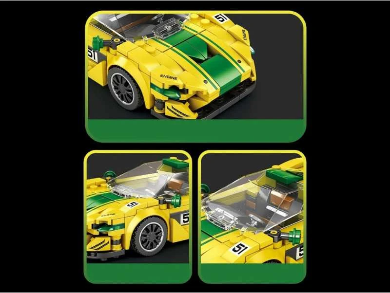 Jokomisiada Technical blocks Sports car P1 GTR Geltonas-Žalias 368-pcs ZA5781