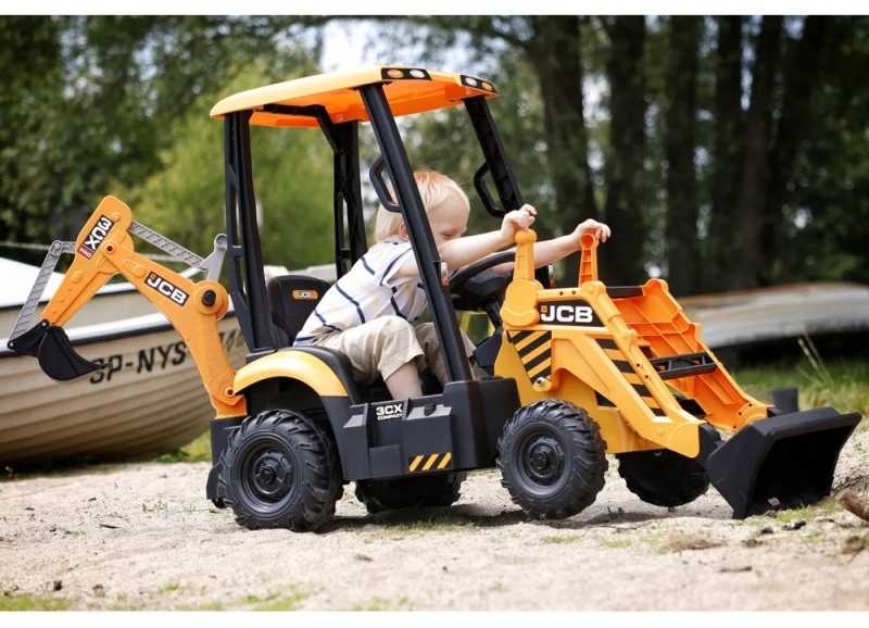Jokomisiada Tractor Excavator Baterija Charger Large 4in1 Construction Vehicle PA0312