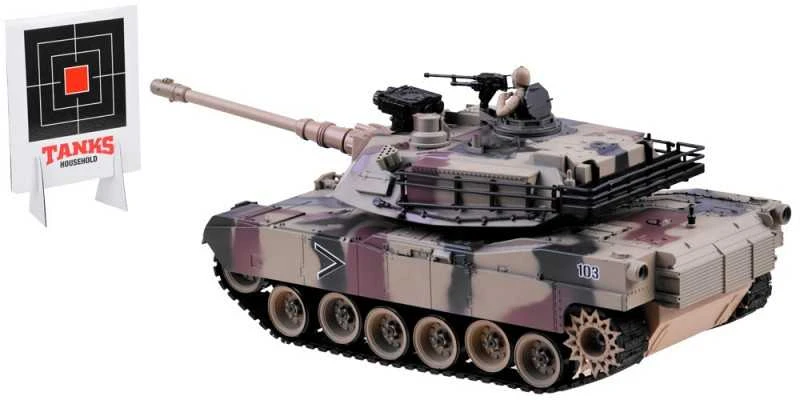 Jokomisiada REALISTINIS JAV TANKAS M1A2 ŠAUDYMAS + nuotolinio valdymo pultas RC0252MO