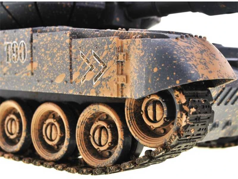 Jokomisiada kontroliuojamas TANK T90 šaudo važiuoja apšviestas RC0373