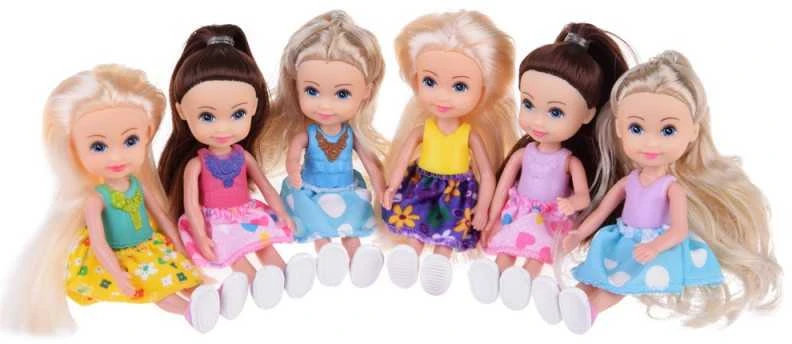 Jokomisiada Žavingos mini lėlės, su kuriomis galima žaisti. Lėlė 12 cm, 6 vnt. ZA4755