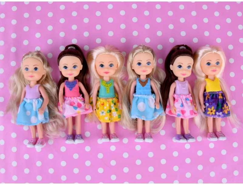Jokomisiada Žavingos mini lėlės, su kuriomis galima žaisti. Lėlė 12 cm, 6 vnt. ZA4755