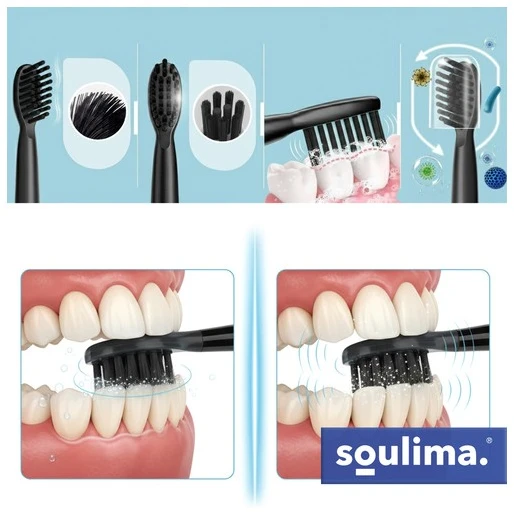 Juodas toothbrush head 2 pcs Soulima 26932