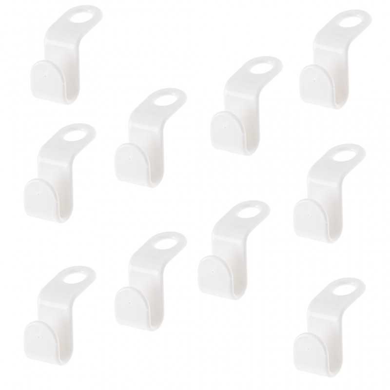 Kabliukų kabliukai drabužių spintos organizatoriui 10 vnt.