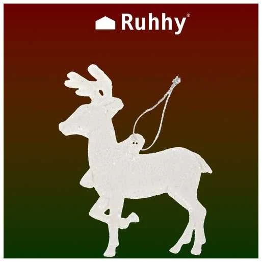 Christmas medžio baubles - reindeer 9pcs Ruhhy 22517