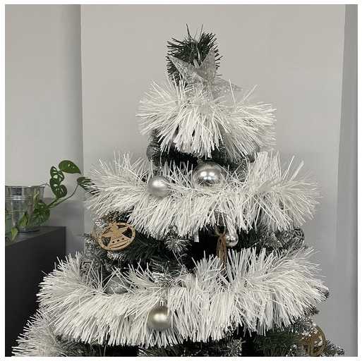 Christmas medžio garland - baltas 6m Ruhhy 22307