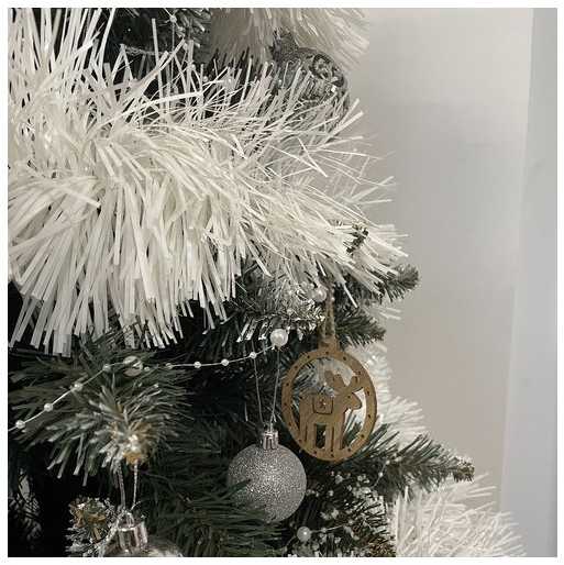 Christmas medžio garland - baltas 6m Ruhhy 22307