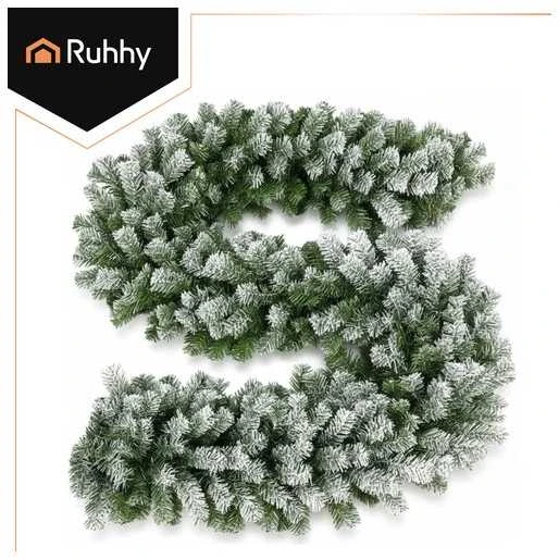 Snow-covered Christmas medžio garland 2.7m HQ Ruhhy 26244