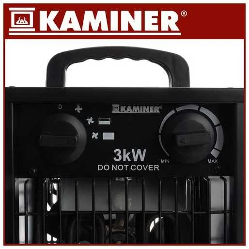 Elektrinis šildytuvas Kaminer 3000W, IPX4