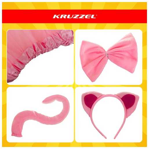 Kitten Costume - Rožinė 4-Piece Kruzzel 26517
