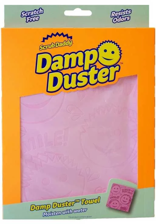 Kempinė-šluostė Scrub Daddy Damp Duster Rankšluostis, rožinė