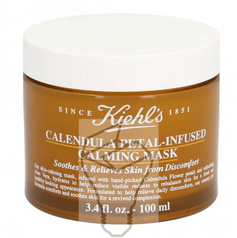 Kiehl´s Kiehl's Calendula Petal-Infused Calming Mask raminanti veido kaukė su medetkų žiedlapiais, 100 ml