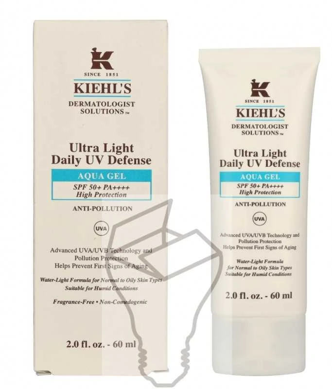 Kiehl's Kiehl´s Apsauginis lengvas veido gelis normaliai ir riebiai odai SPF 50 Derma Solutions ("Ultra Light Daily UV Defense Aqua Gel") 60 ml