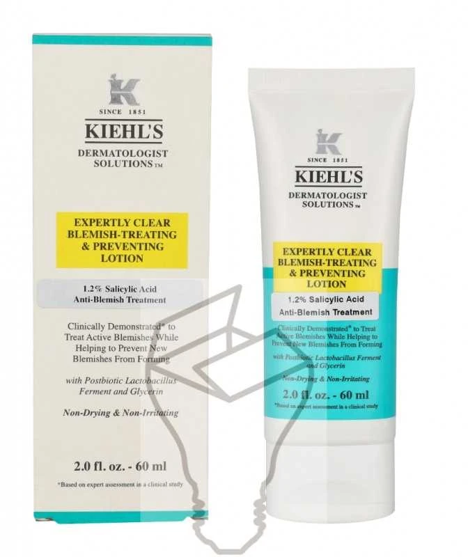 Kiehl´s Kiehl's Expertly Clear Acne-Treating & Preventing Lotion losjonas nuo spuogų, 60 ml