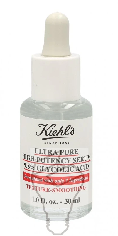 Kiehl´s Kiehl's Ultra Pure High-Potency Serum 9,8 % Glycolic Acid itin grynas didelio stiprumo glikolio rūgšties serumas veidui, 30 ml