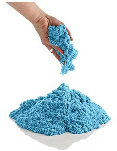KIK Kinetinis smėlis 1kg maišelyje, mėlynos spalvos