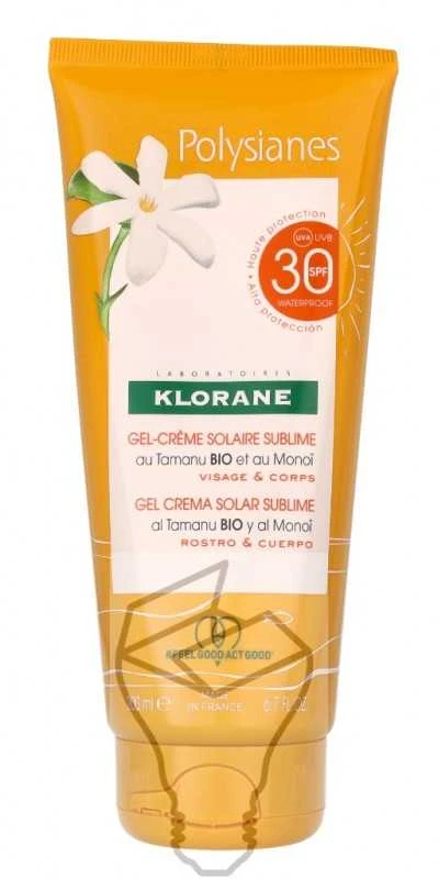 Klorane Polysianes Sublime Spf30 apsauginis kremas nuo saulės 200ml