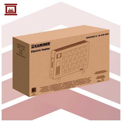KAMINER ZIFLO 2300W konvektorinis šildytuvas su WiFi valdymu