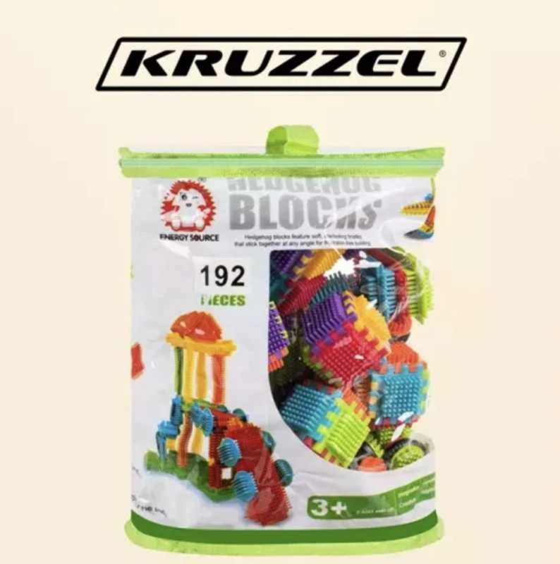 Kruzzel Statybiniai blokeliai - ežiukai 192vnt