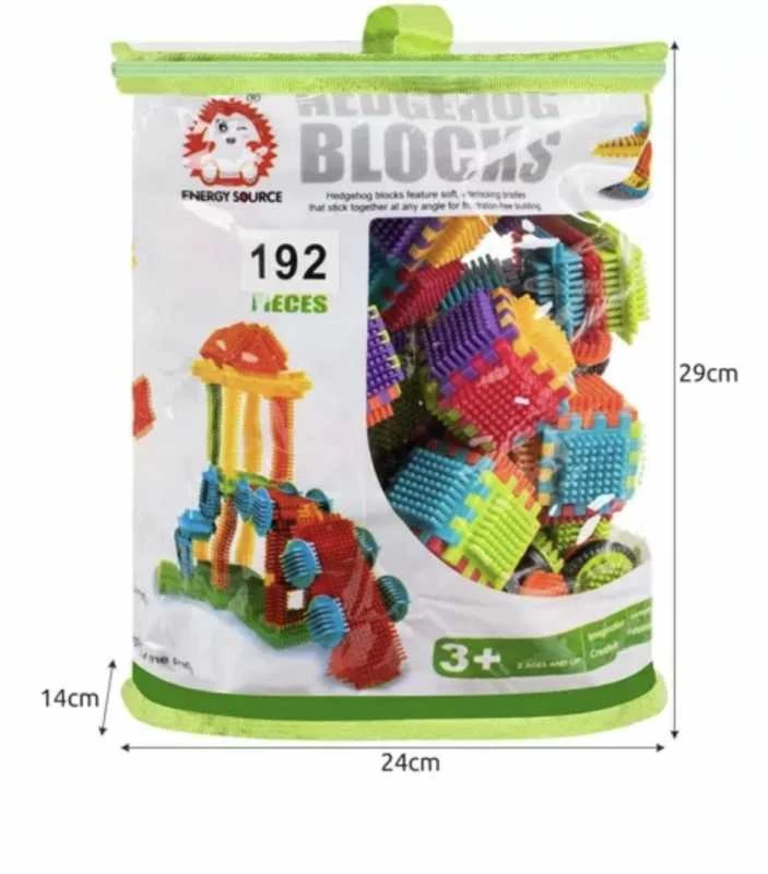 Kruzzel Statybiniai blokeliai - ežiukai 192vnt