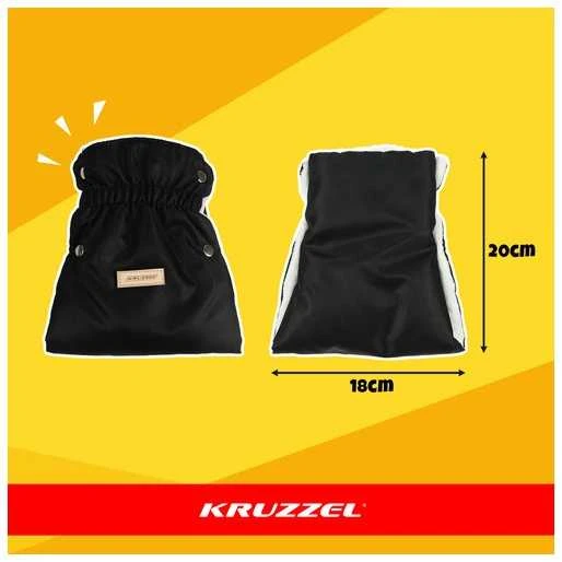 Double stroller muffs - juodas Kruzzel 25814