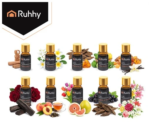 Kvapnusis aliejus - 10 vnt. rinkinys, 10 ml Ruhhy 27222