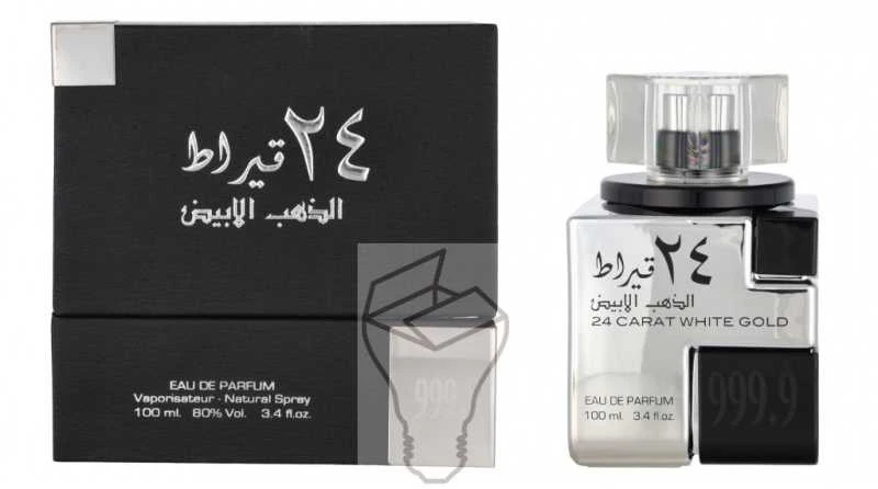 Unisex kvepalai Lattafa 24 Carat White Gold EDP, 100 ml