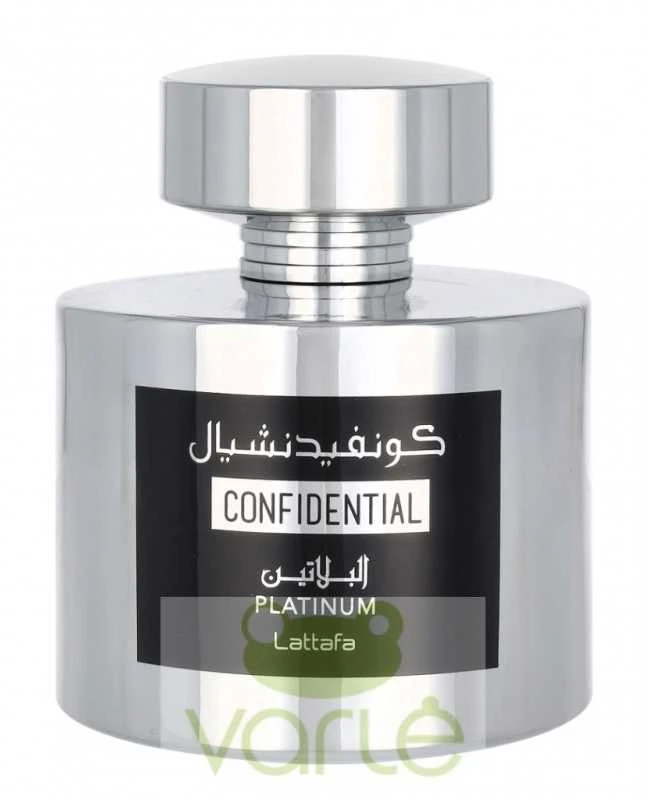 Unisex kvepalai Lattafa Confidential Platinum EDP, 100 ml